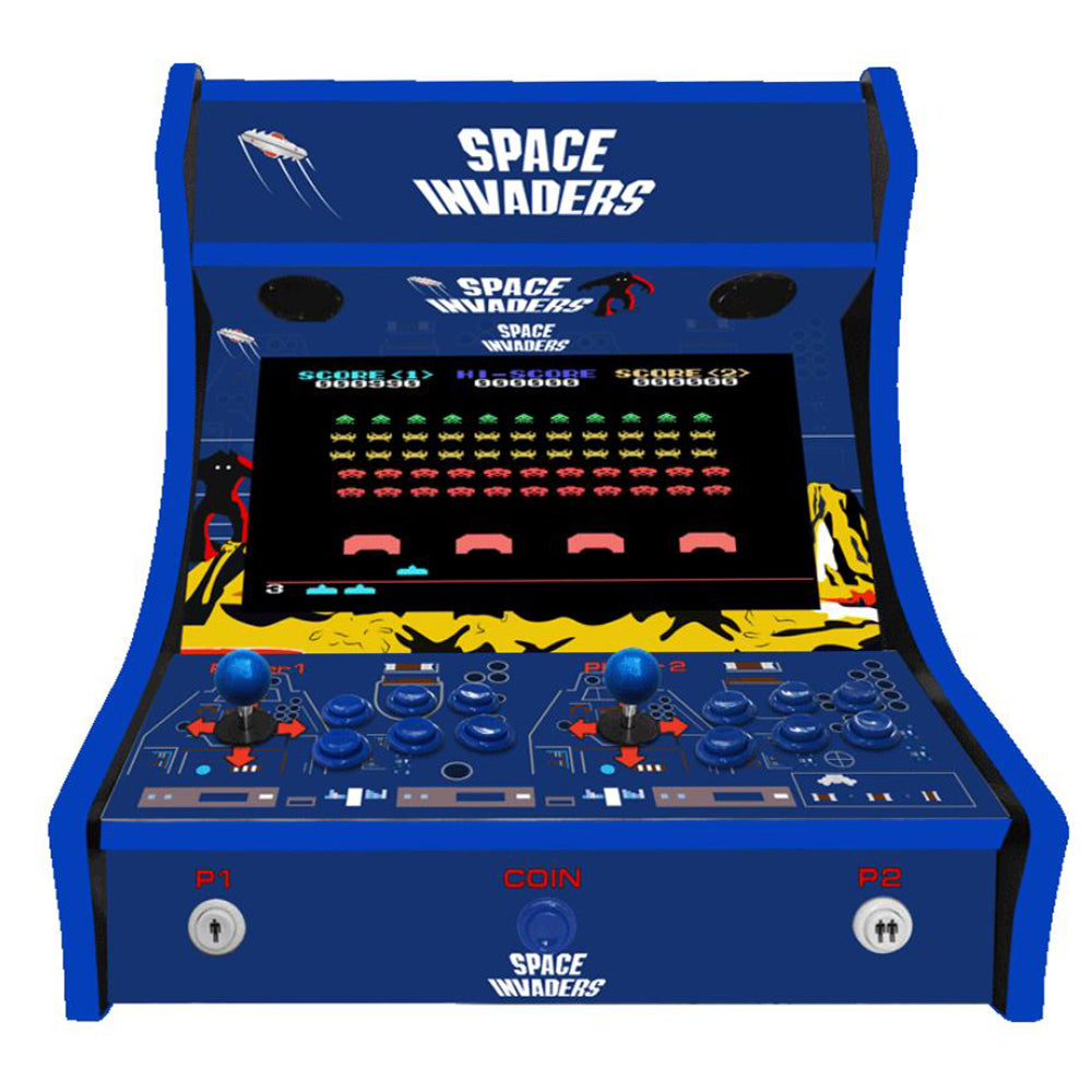 Space Invaders two-player Bartop arcade machine — view 2