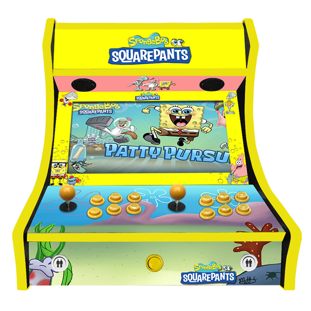 SpongeBob SquarePants two-player Bartop arcade machine — view 2