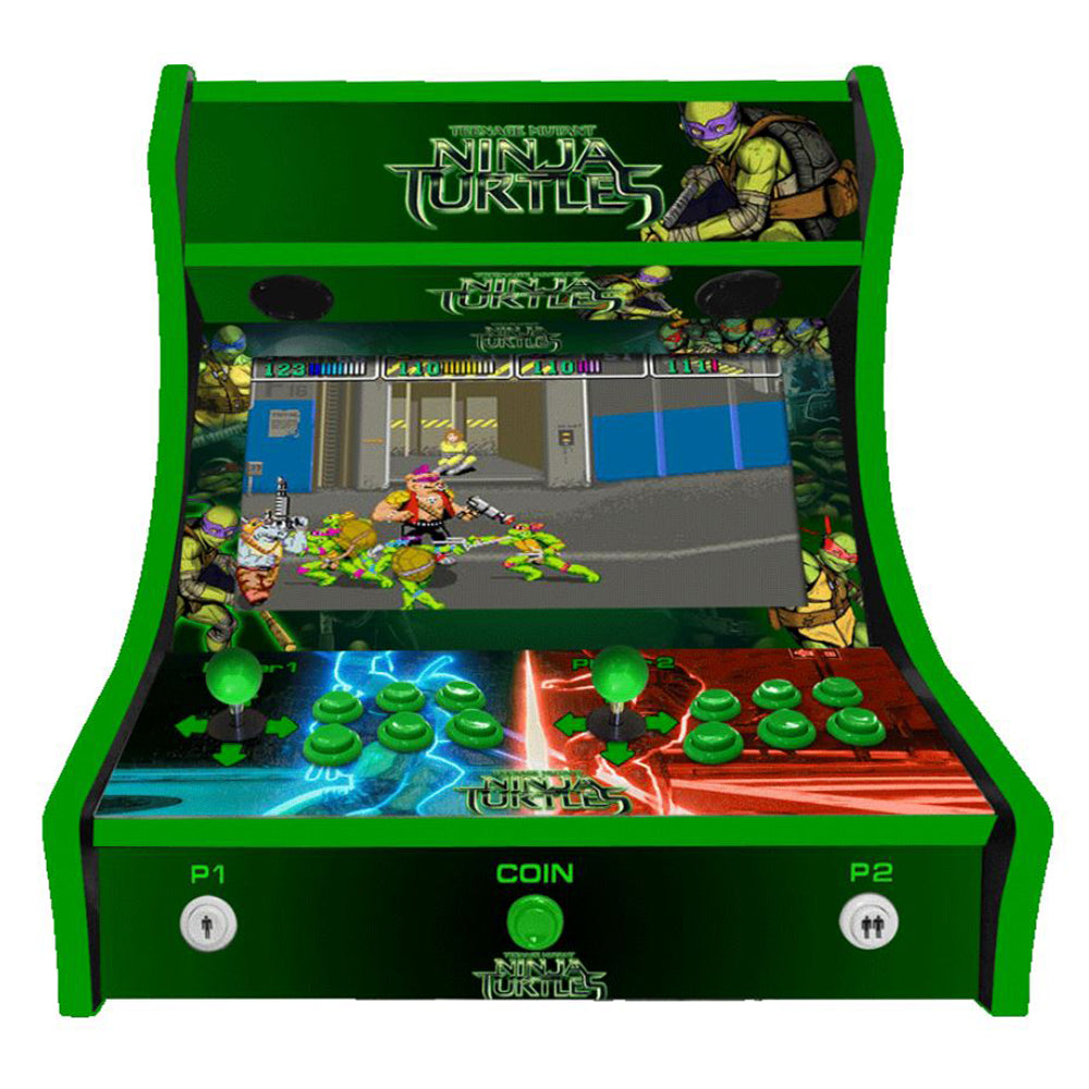 TMNT two-player Bartop arcade machine — view 2