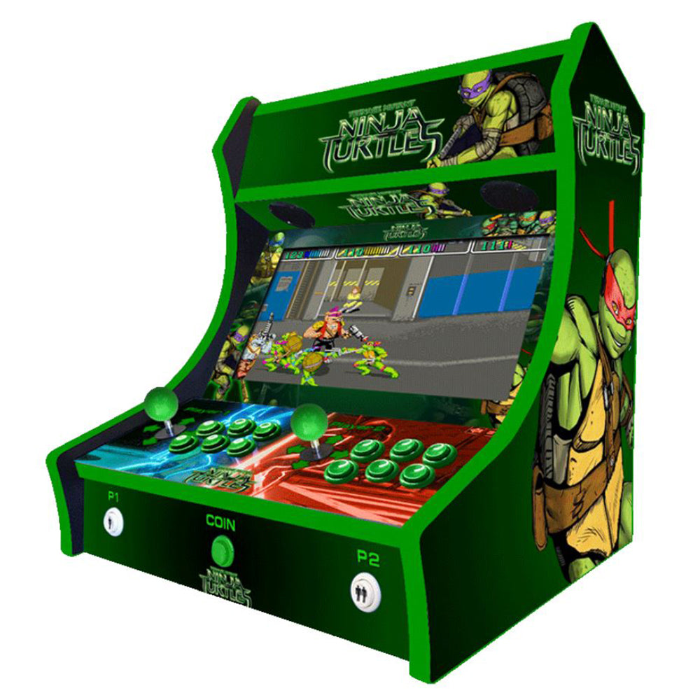 TMNT two-player Bartop arcade machine — view 3
