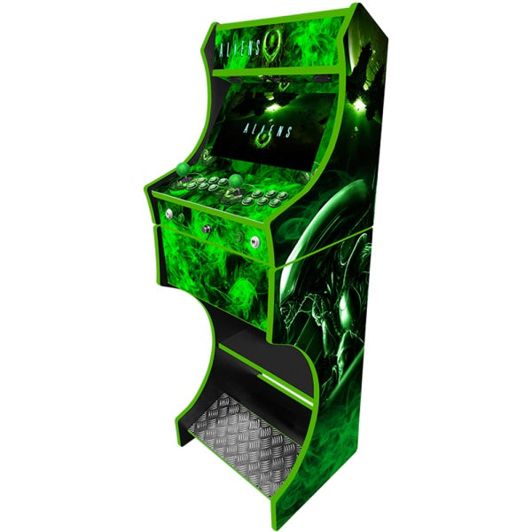 Aliens - V2 two-player arcade machine — control panel and cabinet detail