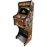 Side view of the Arcade Geeks Atari themed arcade machine artwork