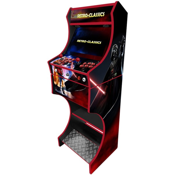 Back to The Future Mix two-player arcade machine — control panel and cabinet detail