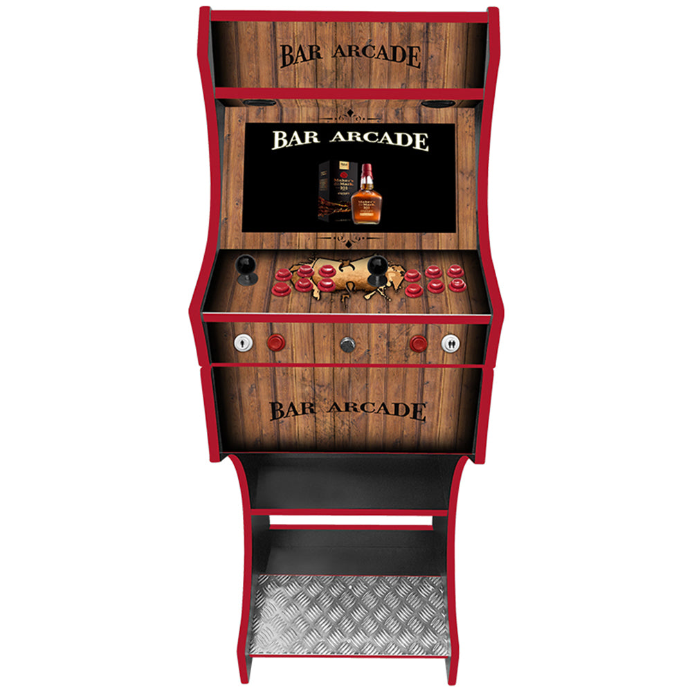 Bar-themed two-player Classic arcade machine, front view