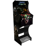 Batman Injustice two-player arcade machine front three-quarter view