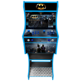 Batman Movie themed two-player arcade machine front view