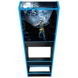 Batman Movie themed two-player arcade machine rear view
