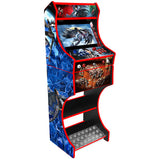 Bayonetta themed two-player arcade machine front angle