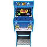 Bubble Bobble themed two-player arcade machine front view