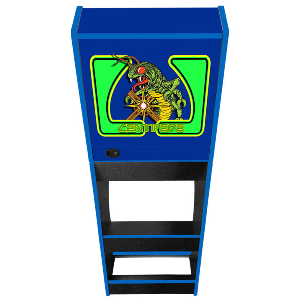 Centipede themed two-player arcade machine rear view