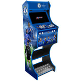 Chelsea Legends themed two-player arcade machine front angle view