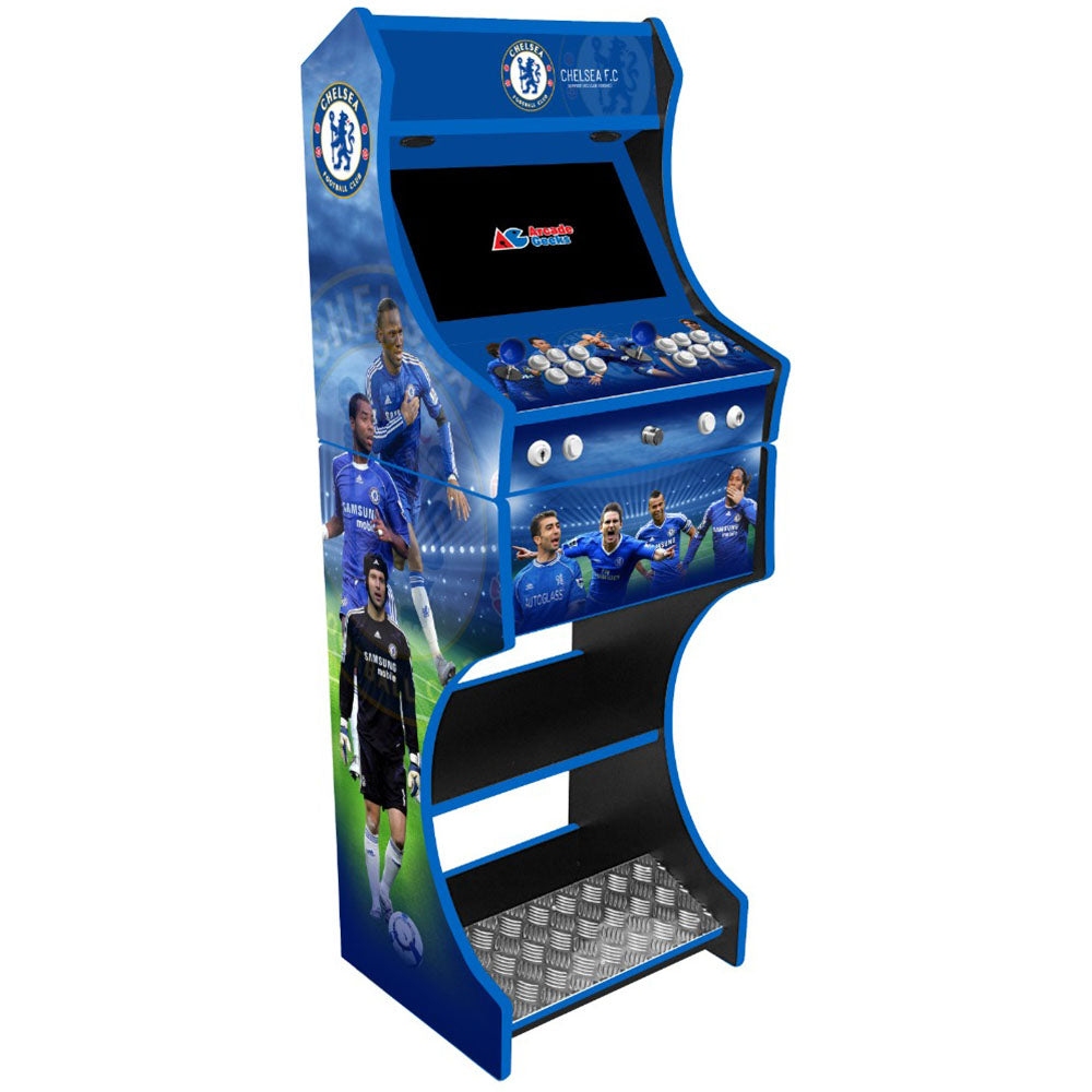 Chelsea Legends themed two-player arcade machine front angle view