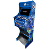 Chelsea Legends themed two-player arcade machine side angle view