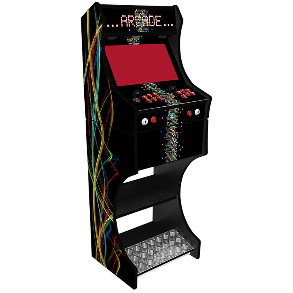 Contemporary v1 two-player arcade machine front angle view
