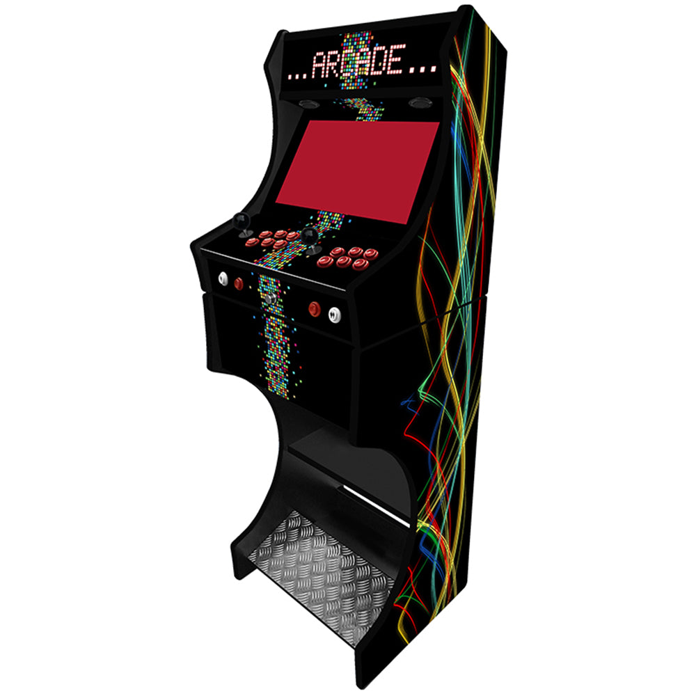 Contemporary v1 two-player arcade machine side angle view