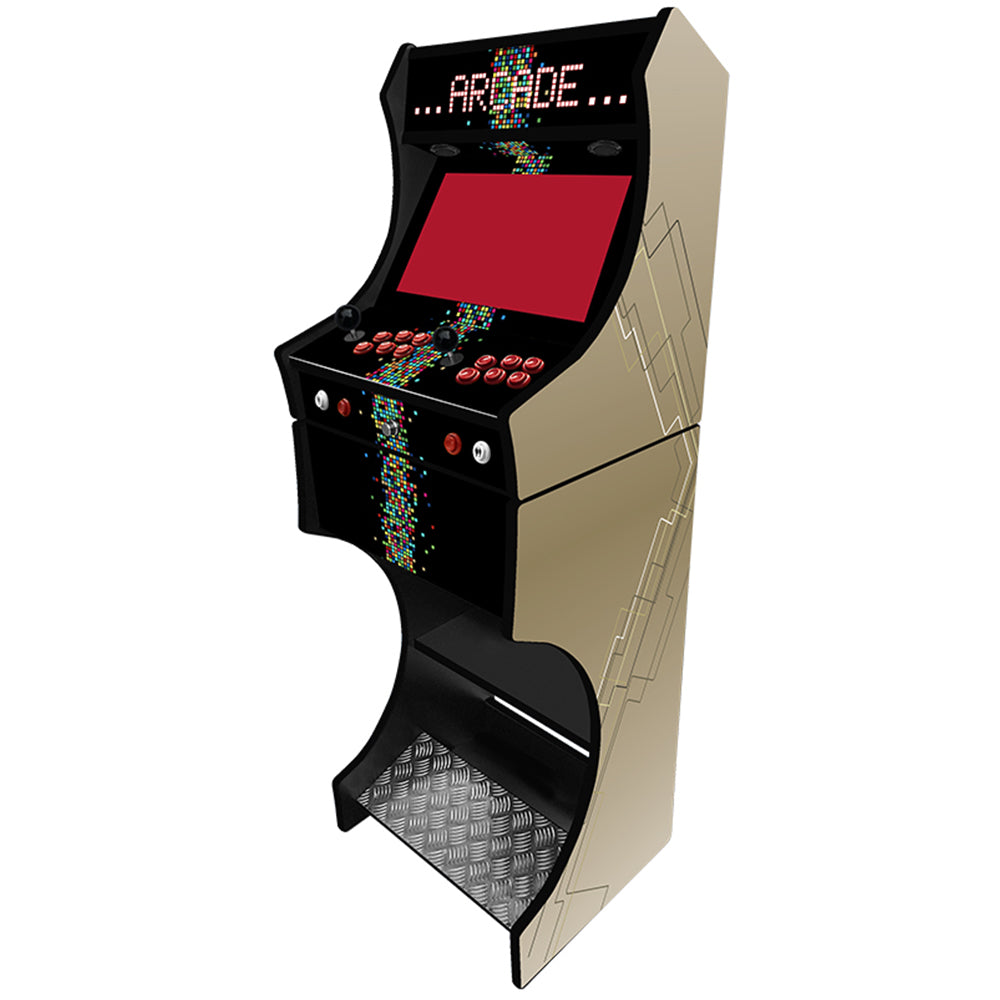 Contemporary v4 two-player arcade machine side angle view