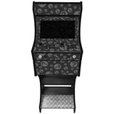 Custom themed two-player arcade machine front example