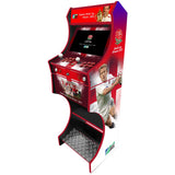 England Rugby World Cup themed two-player arcade machine side angle view