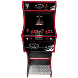 Jack Daniels themed two-player arcade machine front view
