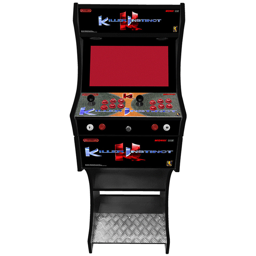 Killer Instinct themed two-player arcade machine front view
