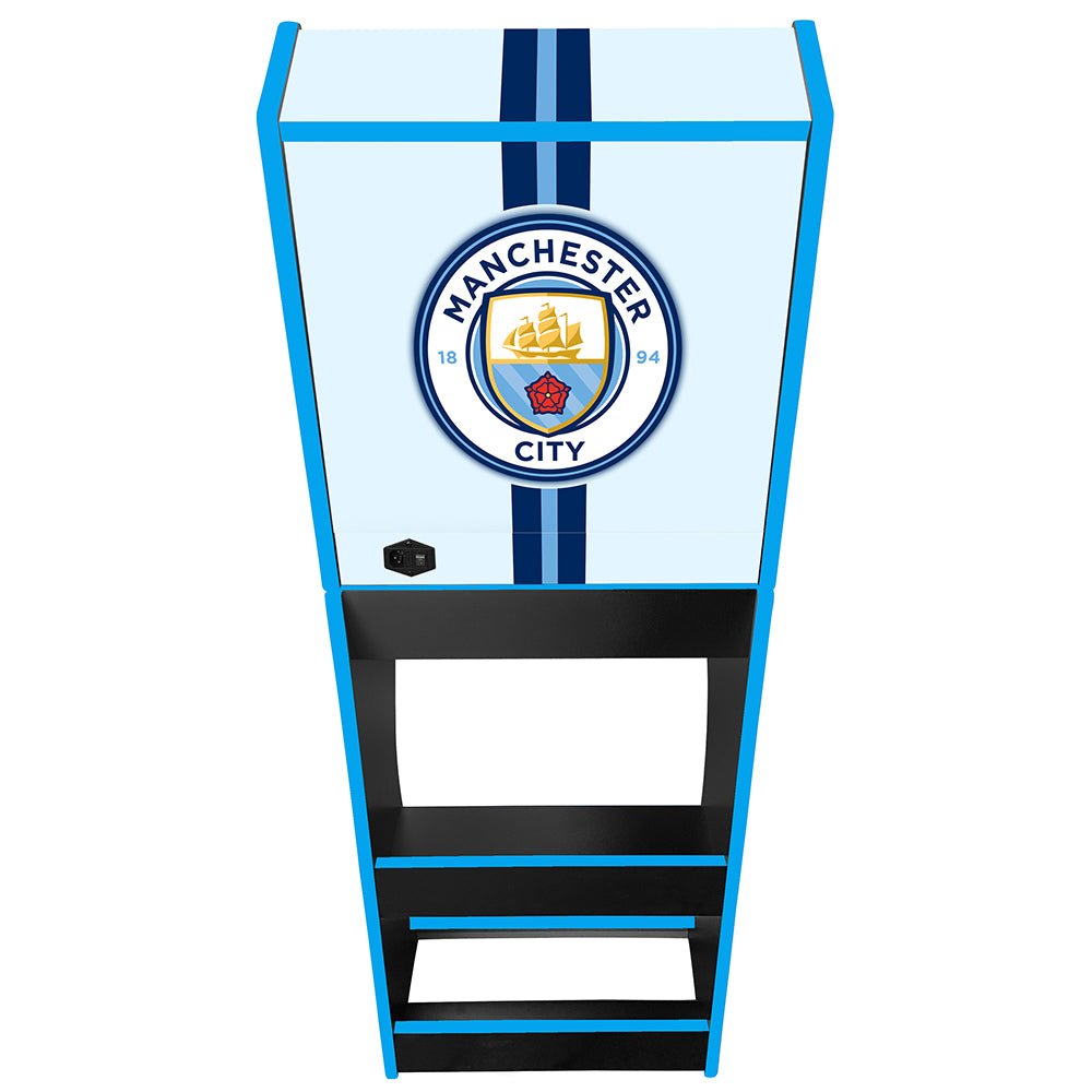Manchester City themed arcade cabinet right side view