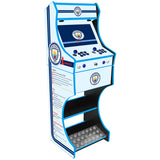 Manchester City themed two-player arcade machine front view
