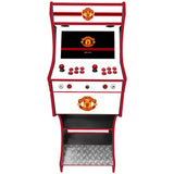 Manchester United themed arcade cabinet left side view