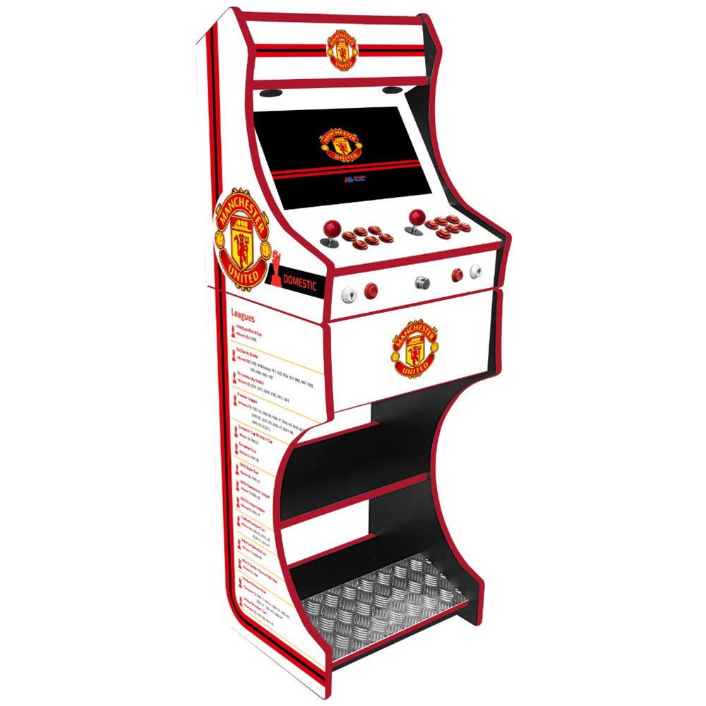 Manchester United themed two-player arcade machine front view