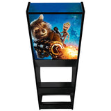 Marvel Infinity Wars themed two-player arcade machine rear view
