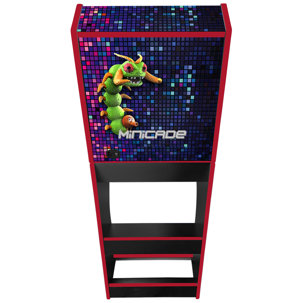 Minicade themed two-player arcade machine rear view