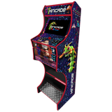Minicade themed two-player arcade machine side angle view