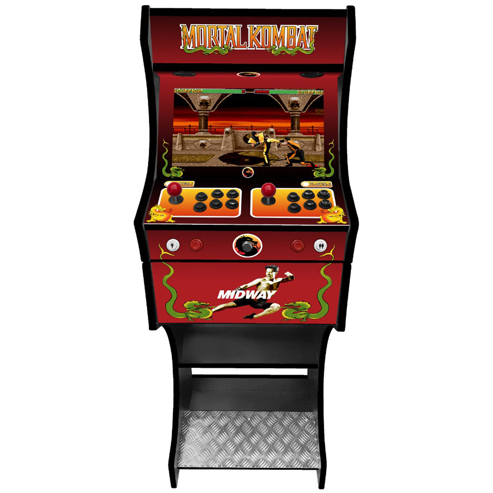 Mortal Kombat v1 themed two-player arcade machine front view