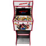 Multicade v2 themed two-player arcade machine front view