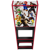 Multicade v2 themed two-player arcade machine rear view