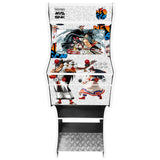 Neo Geo themed arcade cabinet left side view