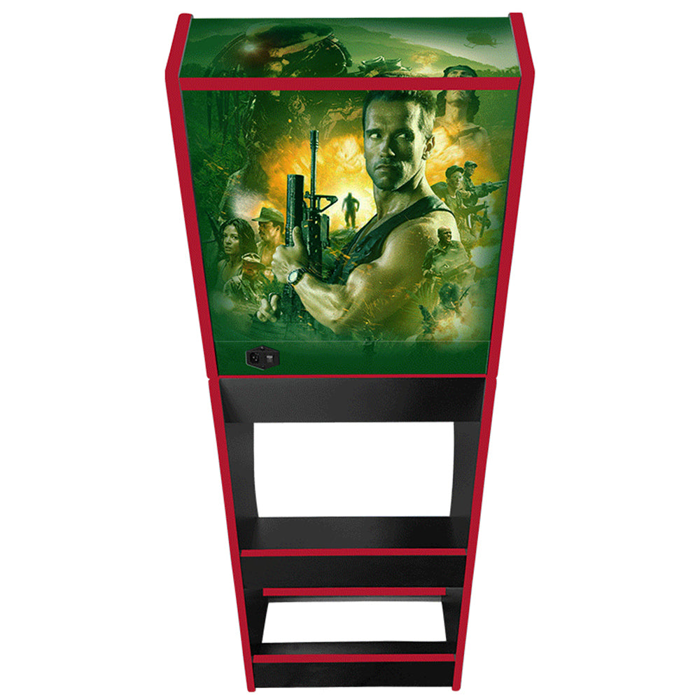 Predator themed arcade cabinet right side view