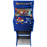 Retrocade themed arcade cabinet left side view