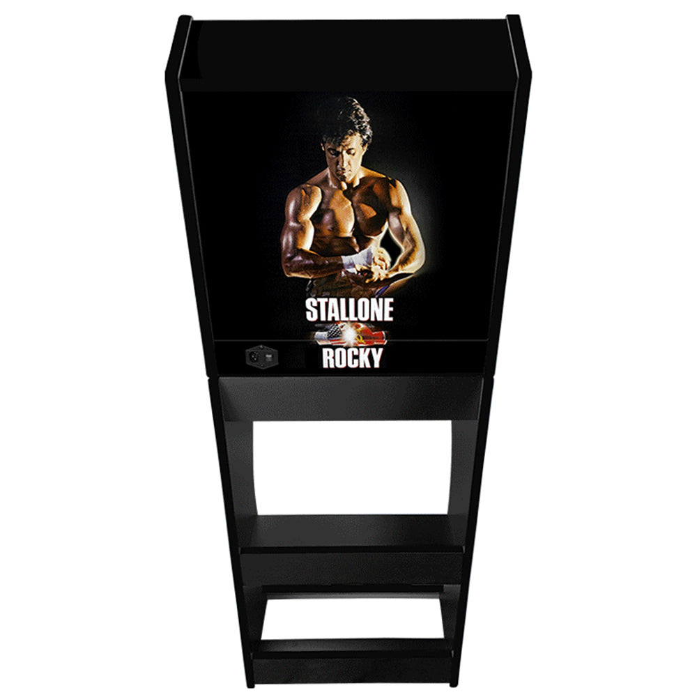 Rocky themed arcade cabinet right side
