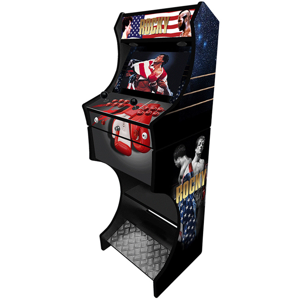Rocky themed arcade machine control panel