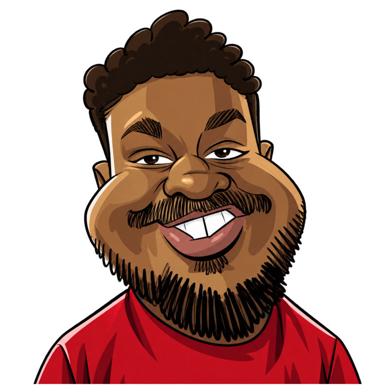 Illustrated portrait of Rod from Arcade Geeks