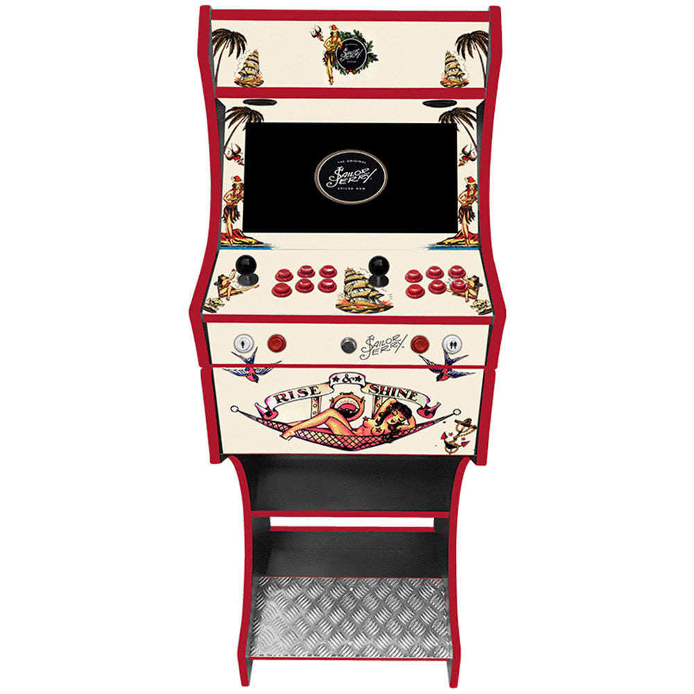 Sailor Jerry themed arcade cabinet left side