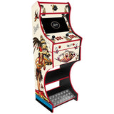 Sailor Jerry themed two player arcade machine front view