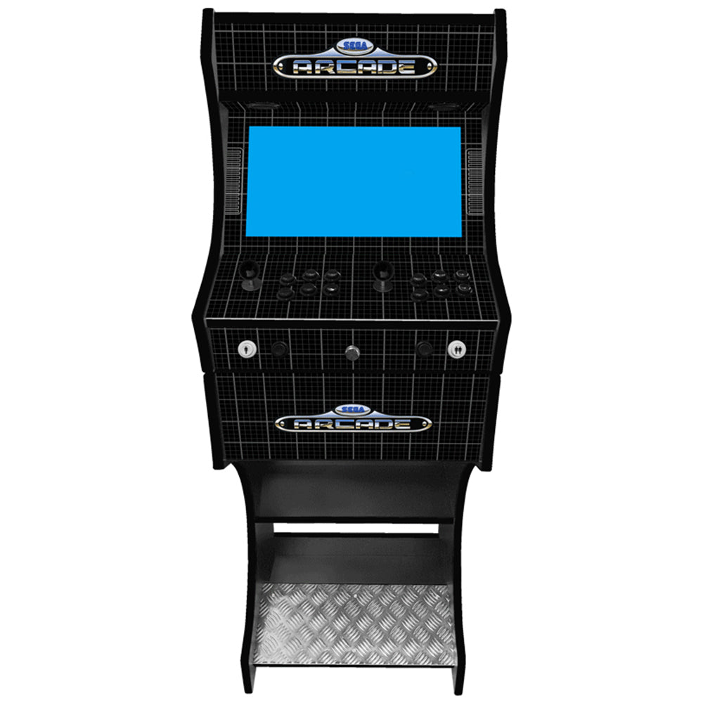 Sega themed arcade cabinet left side