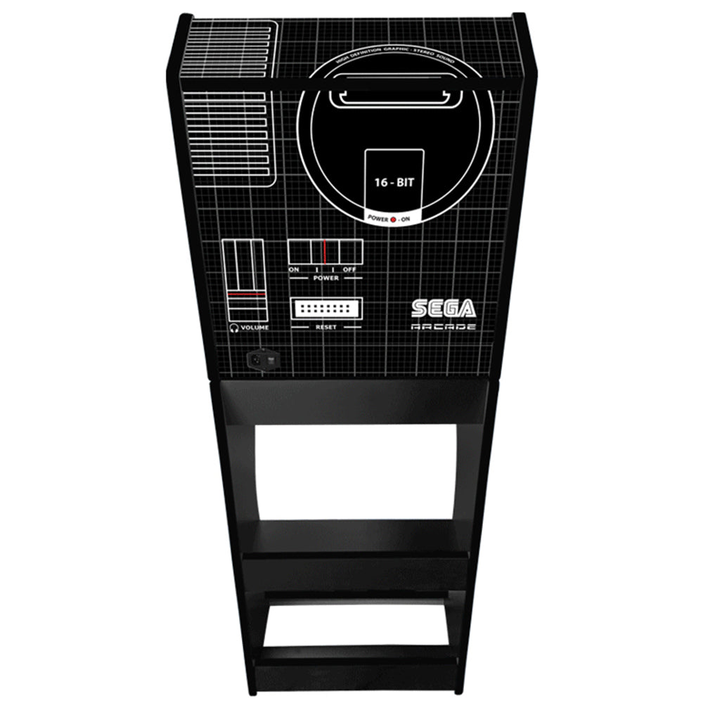 Sega themed arcade cabinet right side