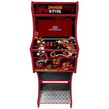 Shinobi vs R-Type themed two-player arcade machine front view
