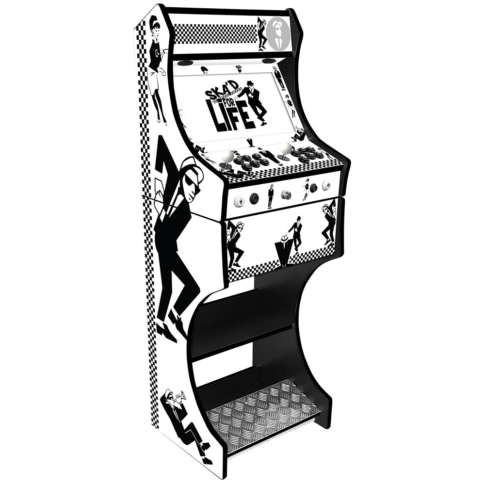 SKA themed two-player arcade machine front angle view