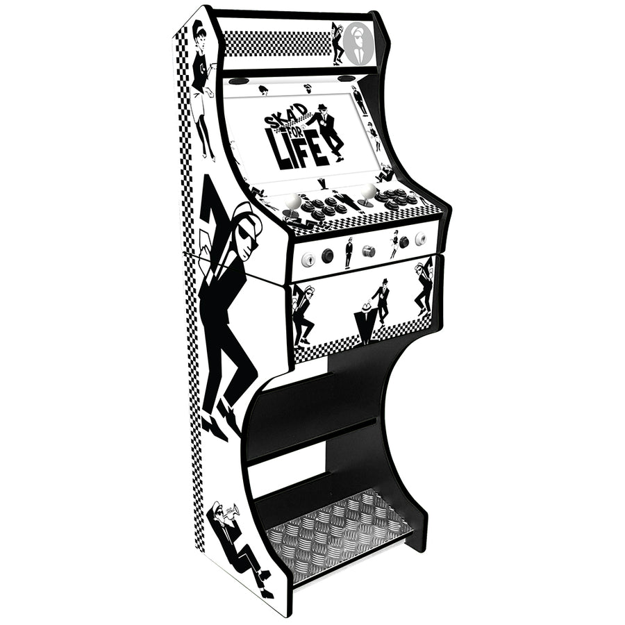 SKA themed two-player arcade machine front angle view
