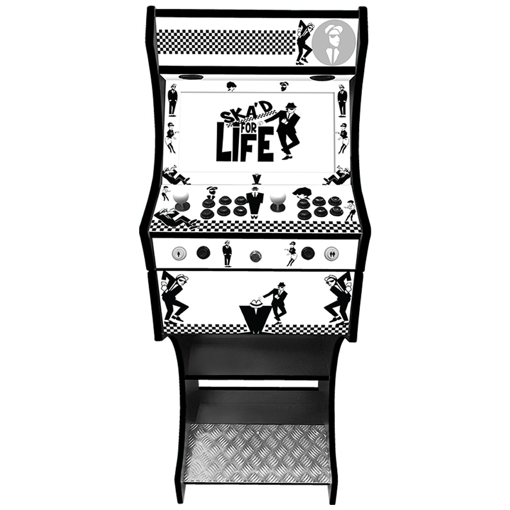 SKA themed two-player arcade machine front view