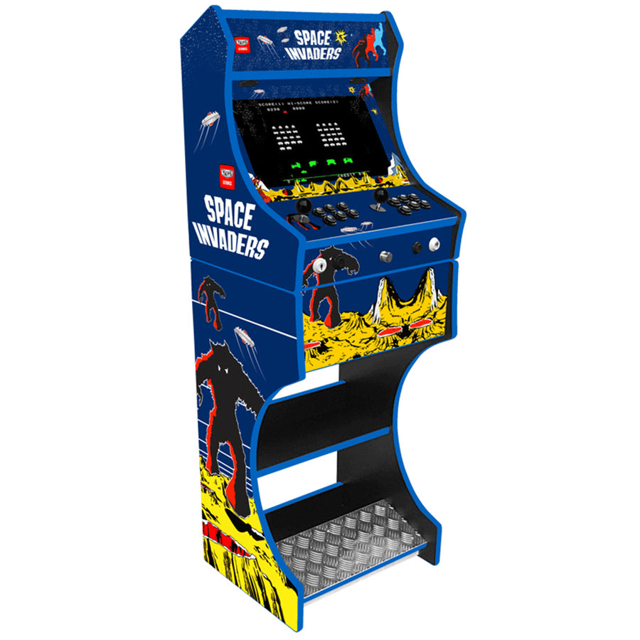 Space Invaders two-player classic arcade machine – front cabinet view