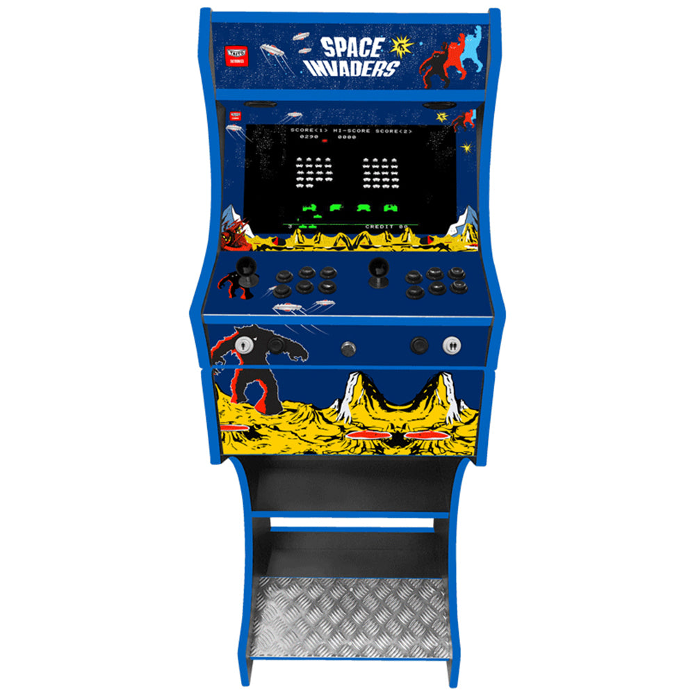 Space Invaders two-player arcade machine – side artwork view